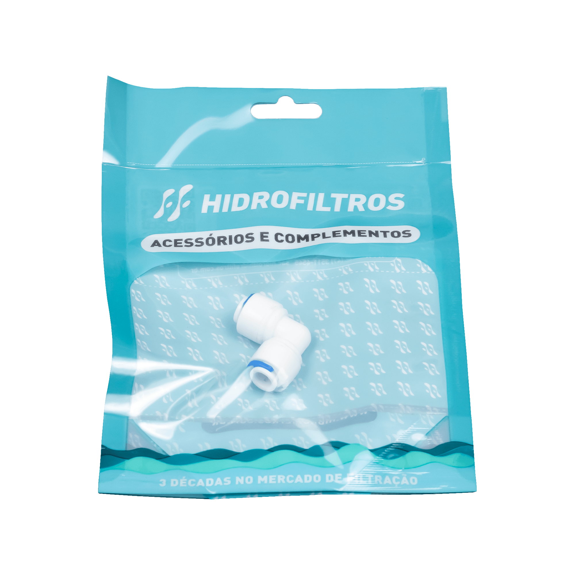 Cotovelo de Engate Rápido 1/4" Bsp Branco Hidrofiltros